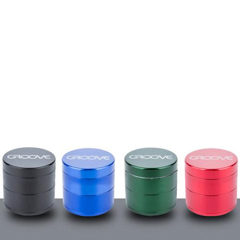 Groove 2 Inch 50mm 4 Piece CNC Grinder Aerospaced Herb Sifter