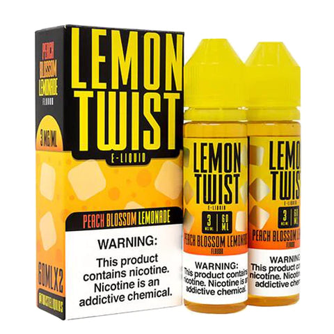 Lemon Twist E Liquid Yellow Peach Blossom Lemonade 120ml E Juice