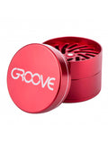 Groove 2 Inch 50mm 4 Piece CNC Grinder Aerospaced Herb Sifter