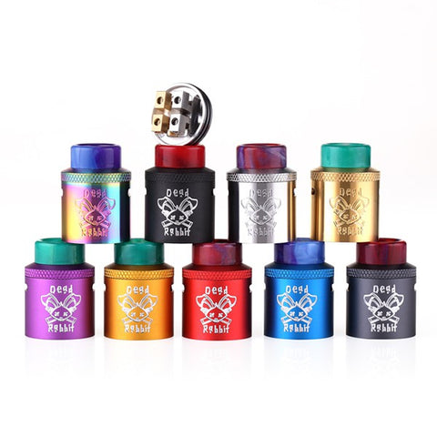 Hellvape Dead Rabbit 24mm RDA with Squonk Pin and Resin Drip Tip