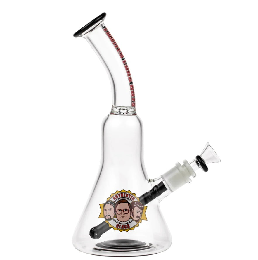 Trailer Park Boys Authentic Ice Glass 12 Inch Beaker Water Pipe Dab Rig Famous Brandz