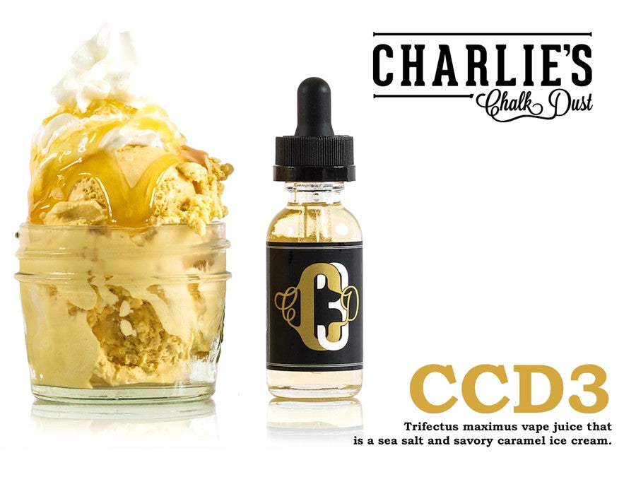 CCD 3 Caramel Ice Cream E Juice Charlie's Chalk Dust E Liquid